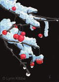 "Berries", 7x5" original scratchboard
